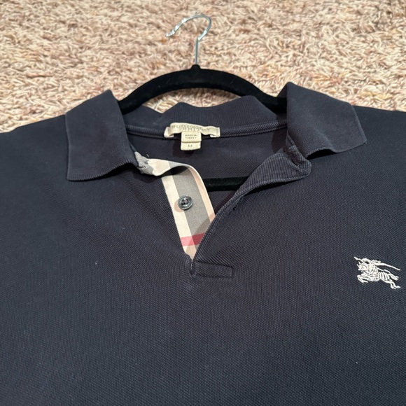 BURBERRY BRIT BLACK POLO SZ M - Picture 3 of 3